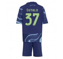 Ajax Josip Sutalo #37 Koszulka Wyjazdowa dzieci 2025-26 Krótki Rękaw (+ krótkie spodenki)